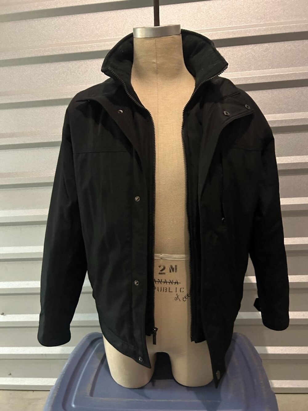 London Fog Lined Jacket (Black) -  L